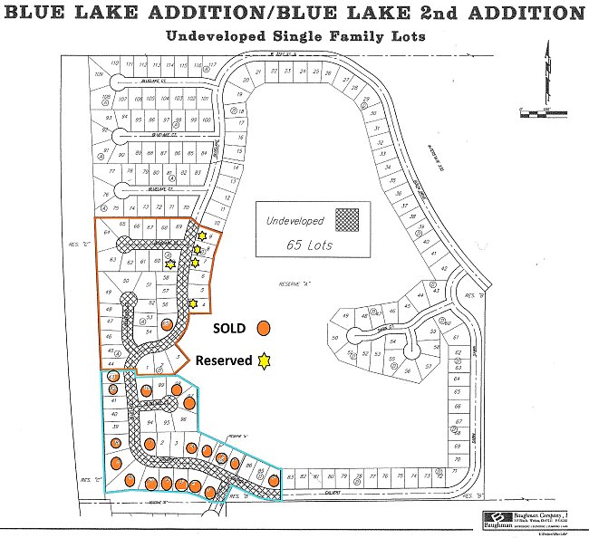 Blue Lake lot platt.